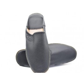 Luxury leather slippers