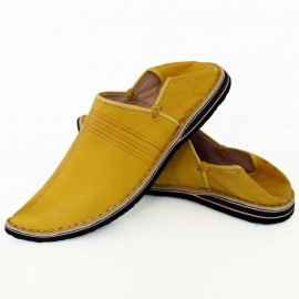 Yellow berber slippers