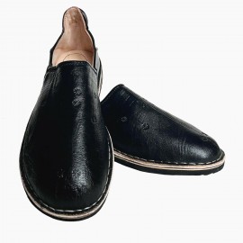 Berberské pantofle černé