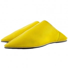 Žlté papuče v originálnej koži