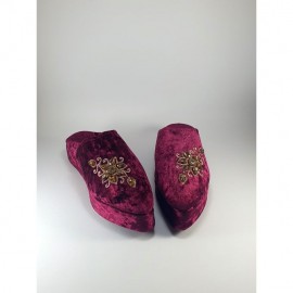 Luxury fabric slippers with...