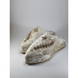 Elegant luxury heeled babouche
