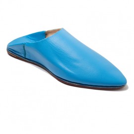 Pantofole in vera pelle Blu