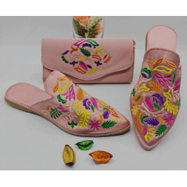 set of slippers and fabric...