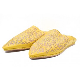 Slippers handmade yellow...