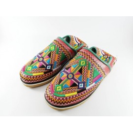 Handmade round berber slippers