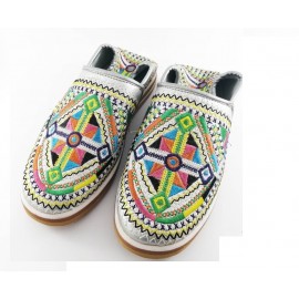 Handmade round berber slippers